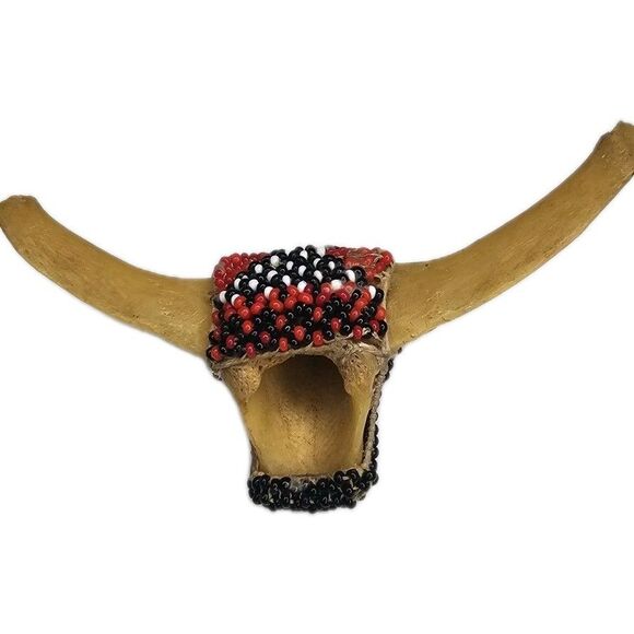 Handmade Beaded Tie Holders Tribal Style Horn Bone main image 4